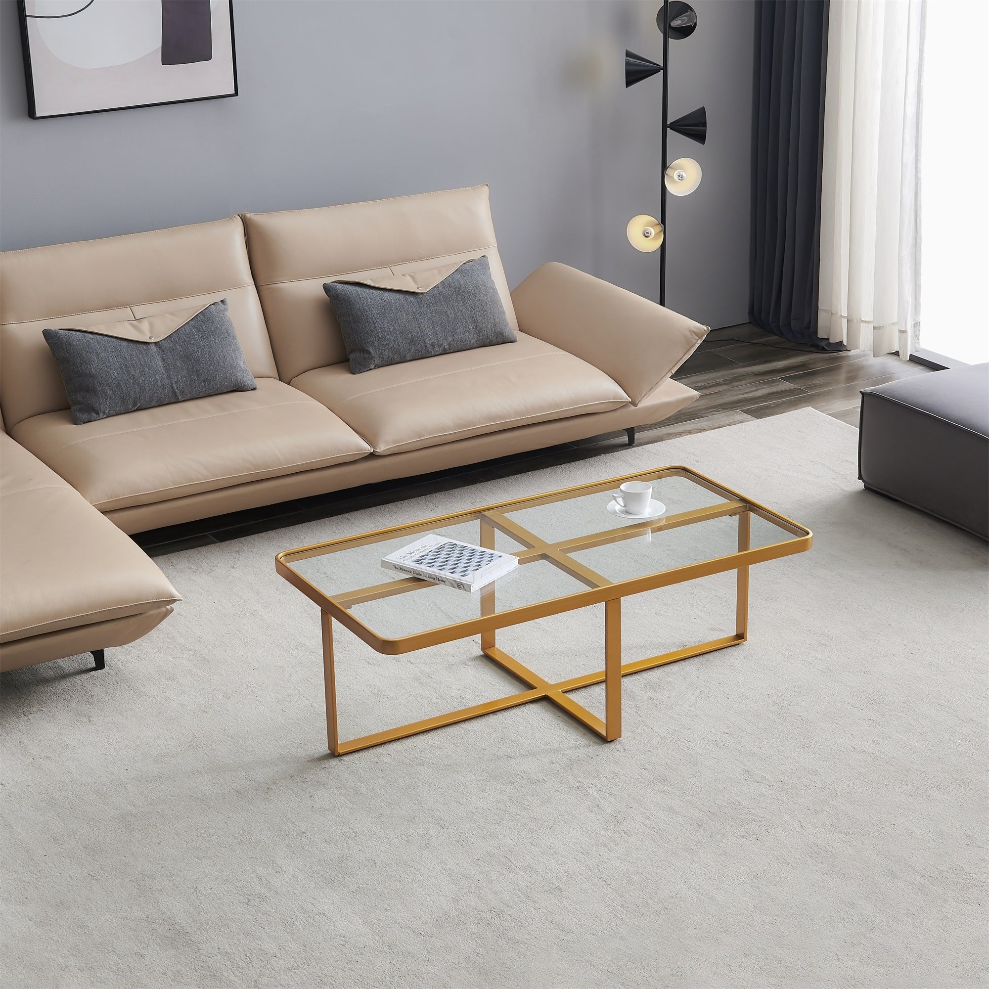 Minimalism rectangle coffee table - Mycitystee