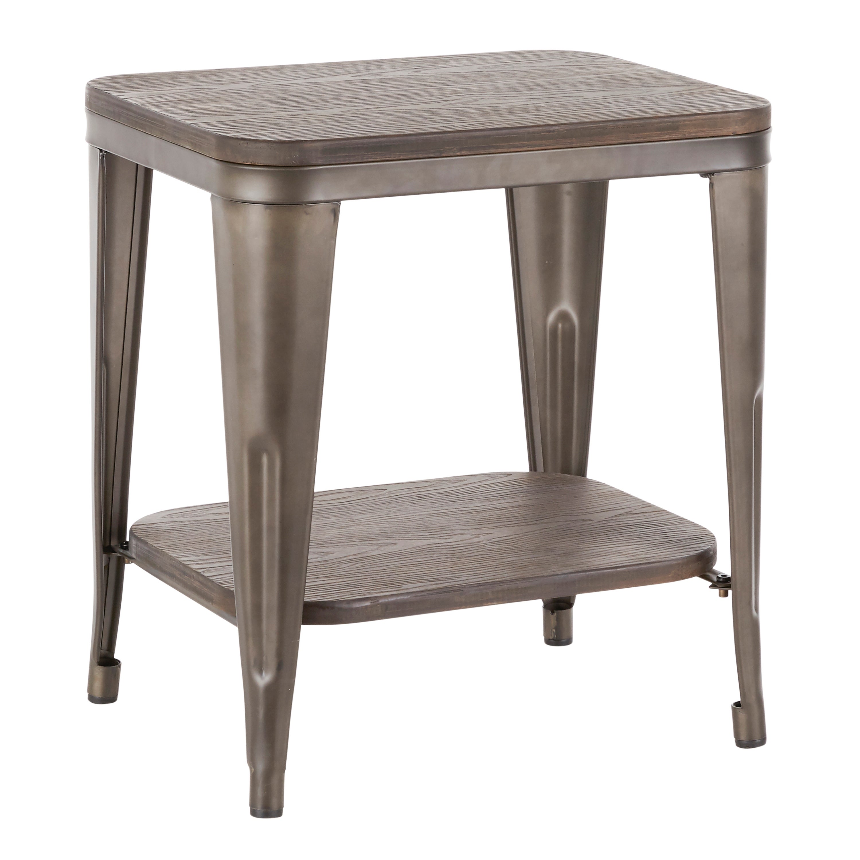 Carbon Loft Samira Industrial Wood and Metal End Table - Mycitystee