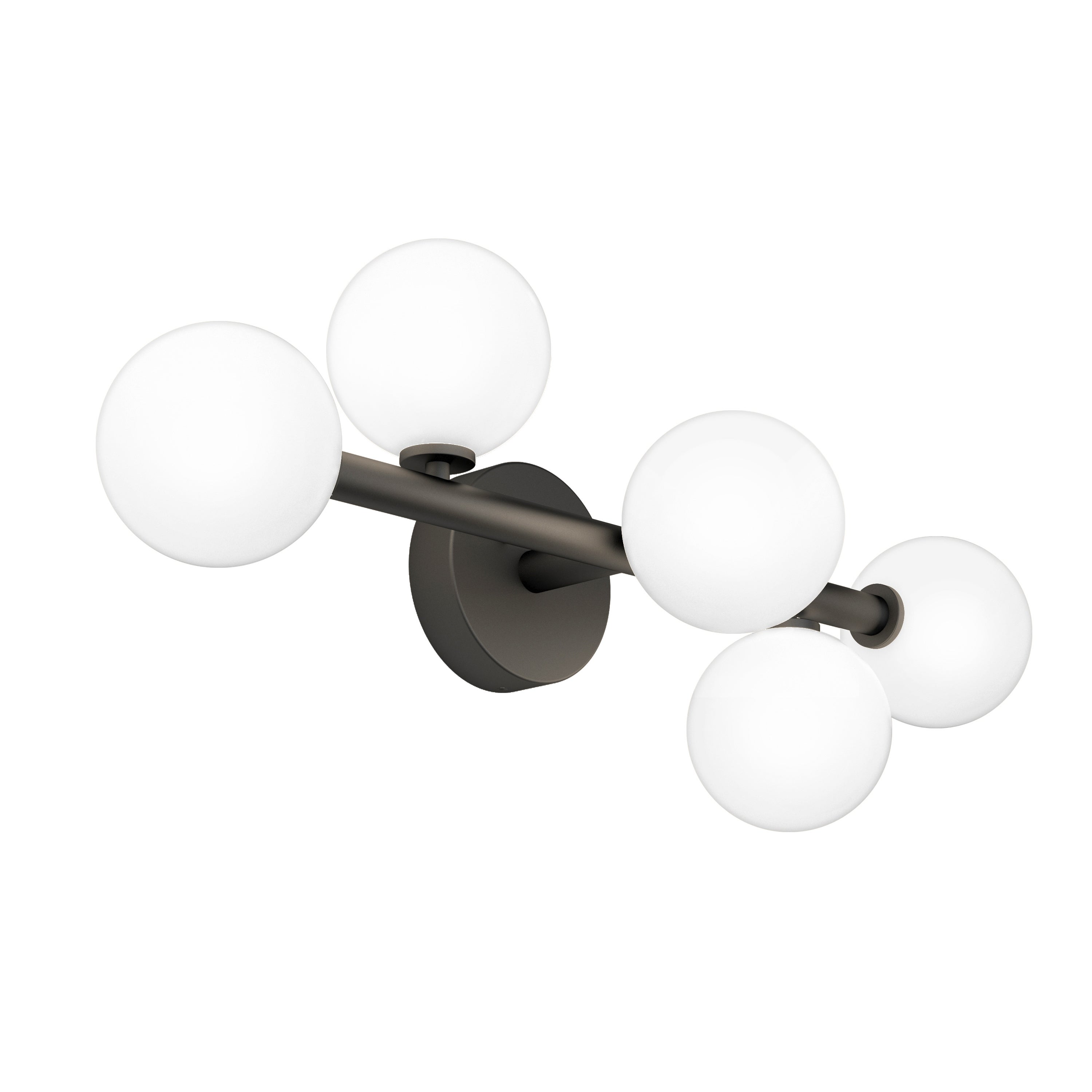 Artika Bloom 5 Light Bathroom Vanity Light， Matt Black - Mycitystee