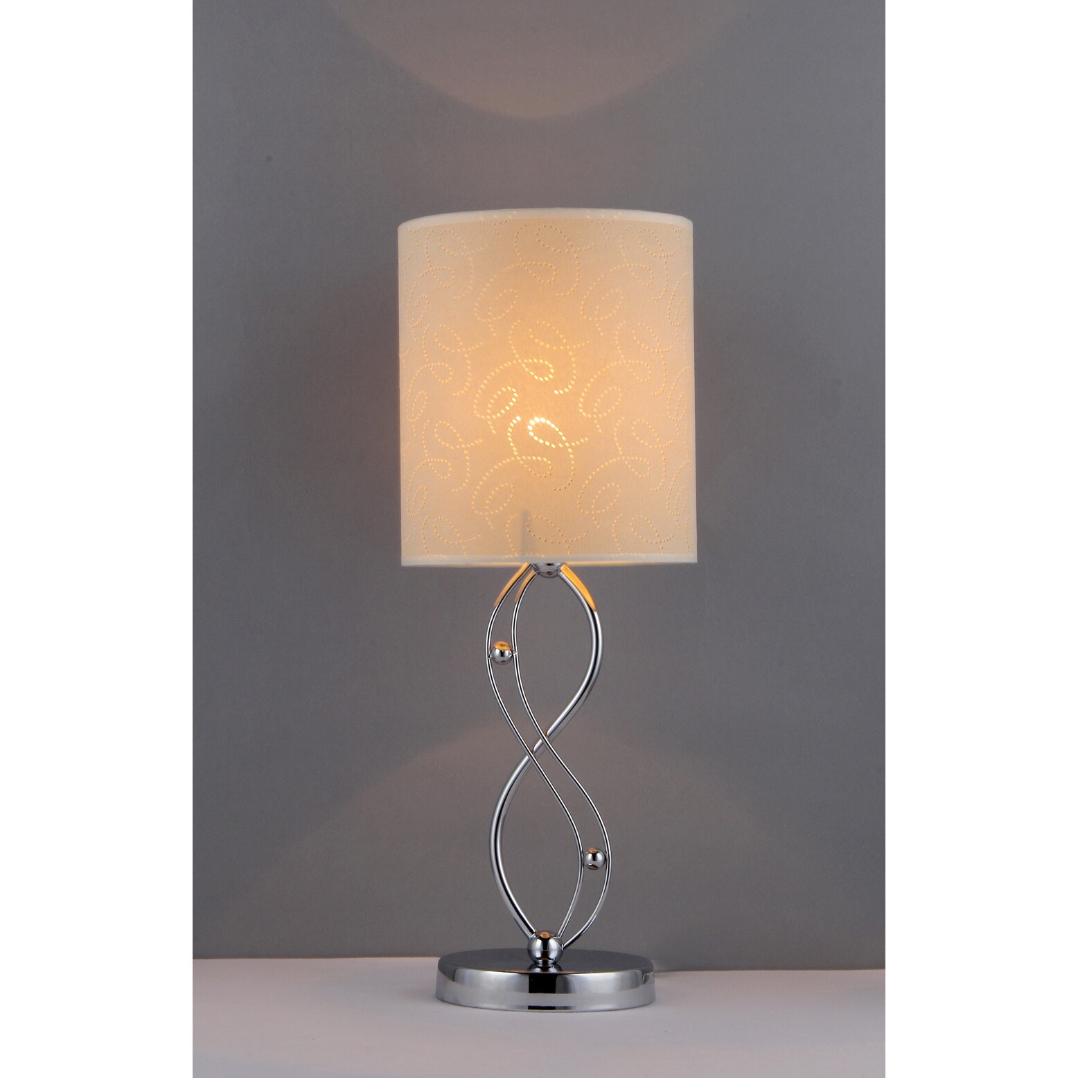 One Night 8-inch Crystal Chrome-finished Table Lamp - Mycitystee