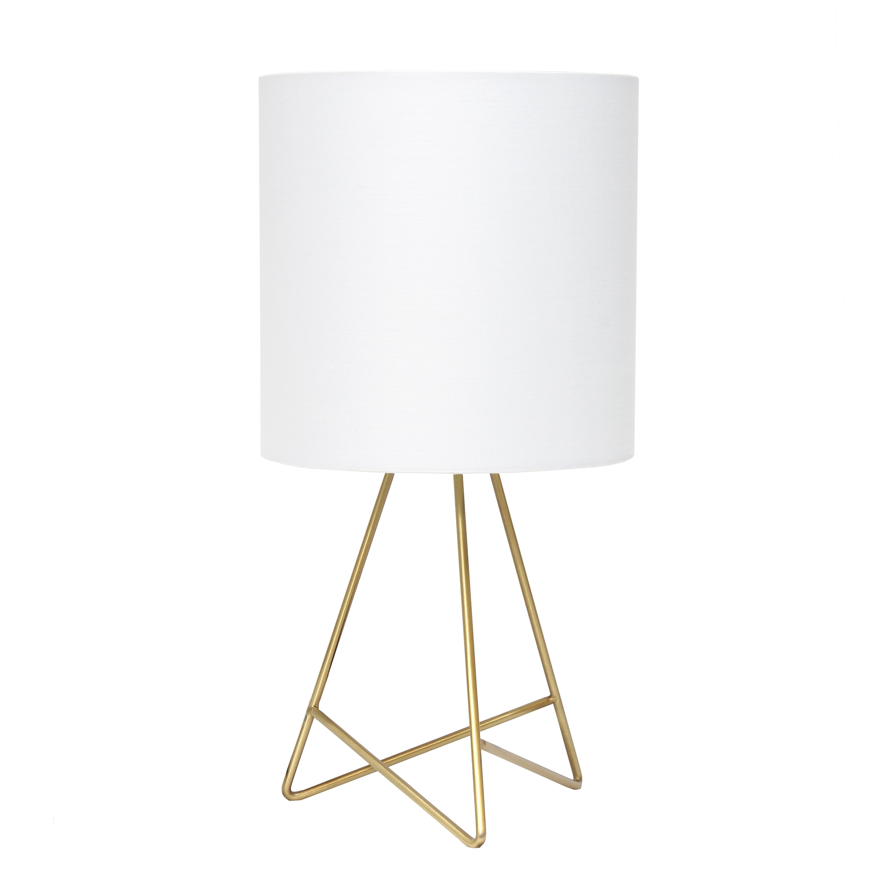 Simple Designs Down to the Wire Table Lamp with Fabric Shade - Mycitystee