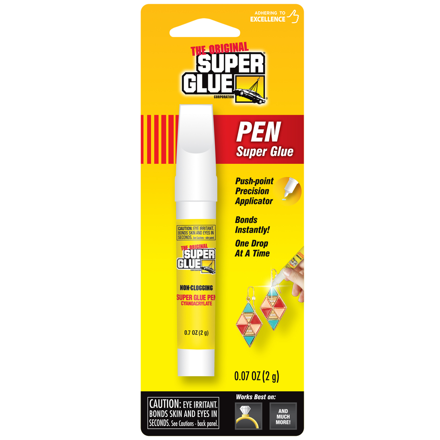 The Original Super Glue High Strength Cyanoacrylate Super Glue Pen 0.07 oz - Mycitystee