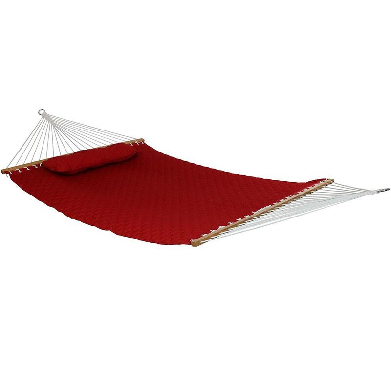 Ultimate Patio Quilted Double Hammock w/ Pillow - Mycitystee