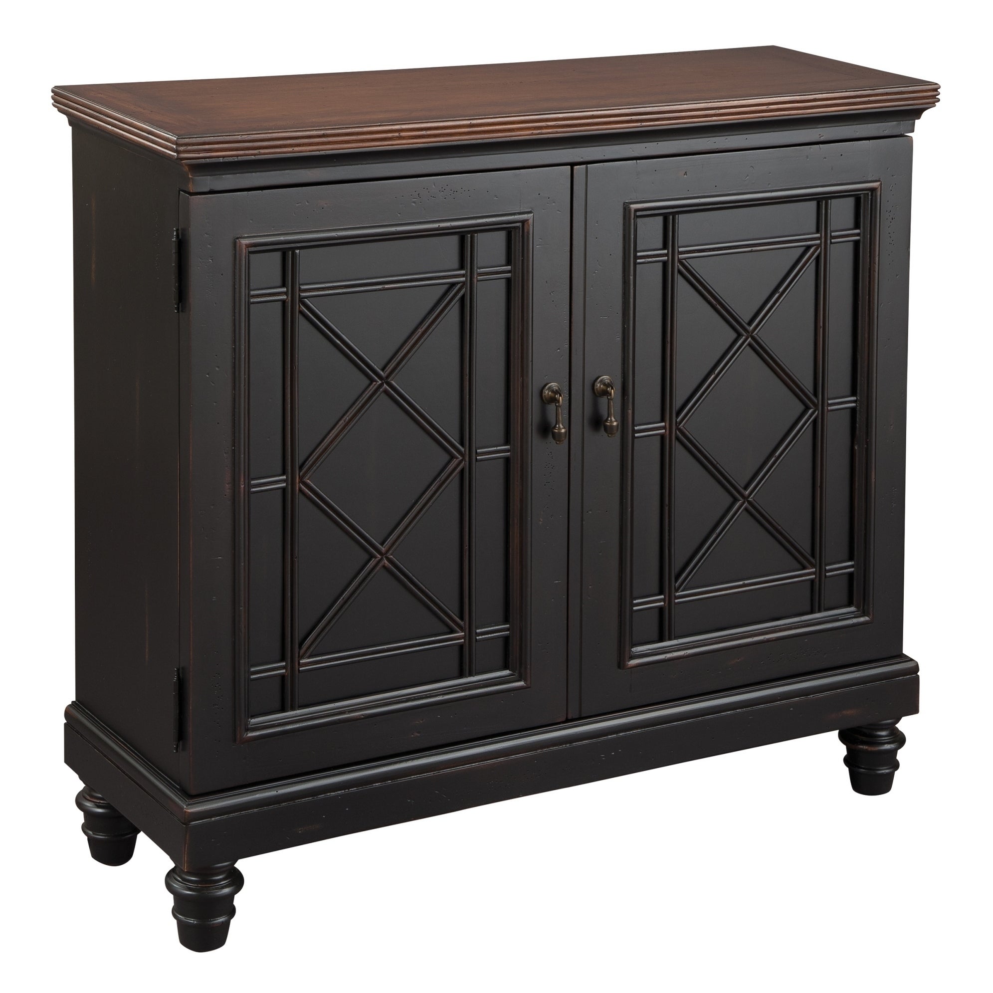 Hekman Accents Farmhouse-Chic， Contemporary， Sleek， Two-Toned Small Hall Chest， Dresser， Two Door Nightstand - - 24229722 - Mycitystee