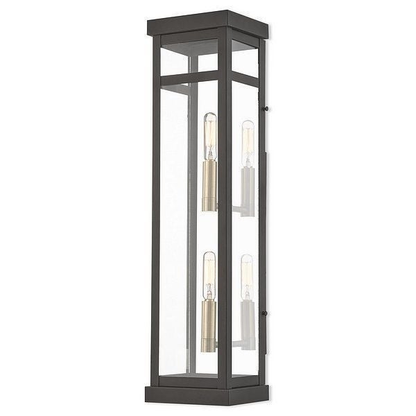 Livex Lighting Outdoor Wall Lantern 2 light Bronze - Mycitystee