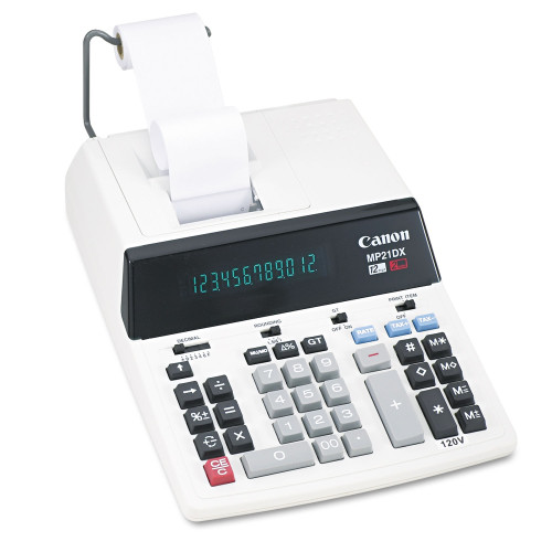 Canon MP21DX 12-Digit Ribbon Printing Calculator， Black/Red Print， 3.5 Lines/Sec - Mycitystee