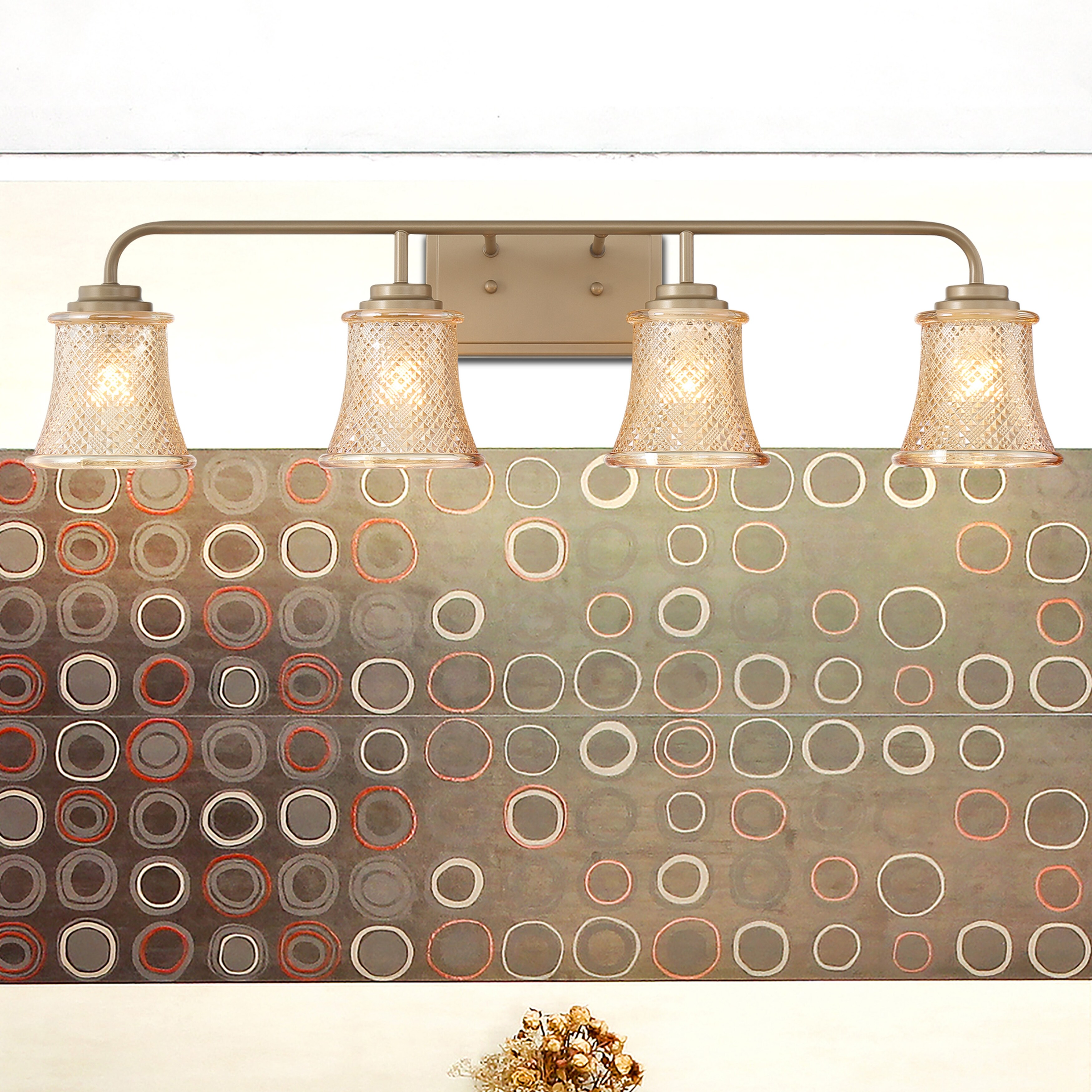 4 - Light Dimmable Vanity Light - Mycitystee