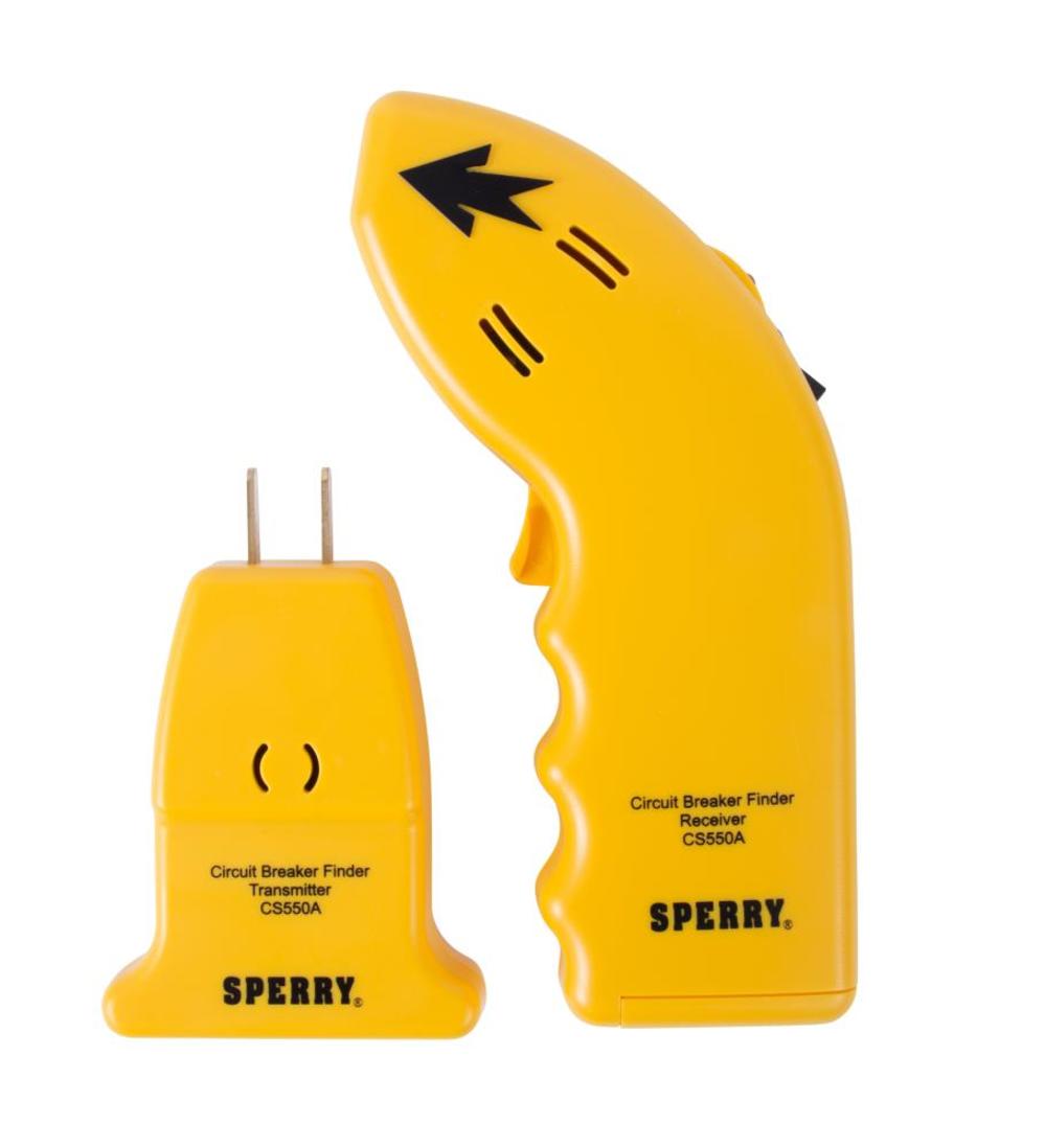 Sperry Instruments CS550A Circuit Breaker Finder, Identifies Correct Circuit or Fuse, Audible/Visual Alert, 120V AC, 50 to 60Hz - Mycitystee