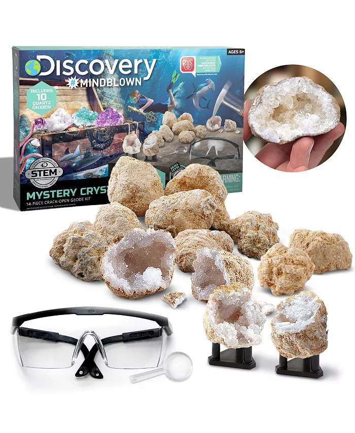 Discovery #MINDBLOWN Discovery Mindblown Toy Mystery Crystals Geode Excavation Kit 14pc - Mycitystee