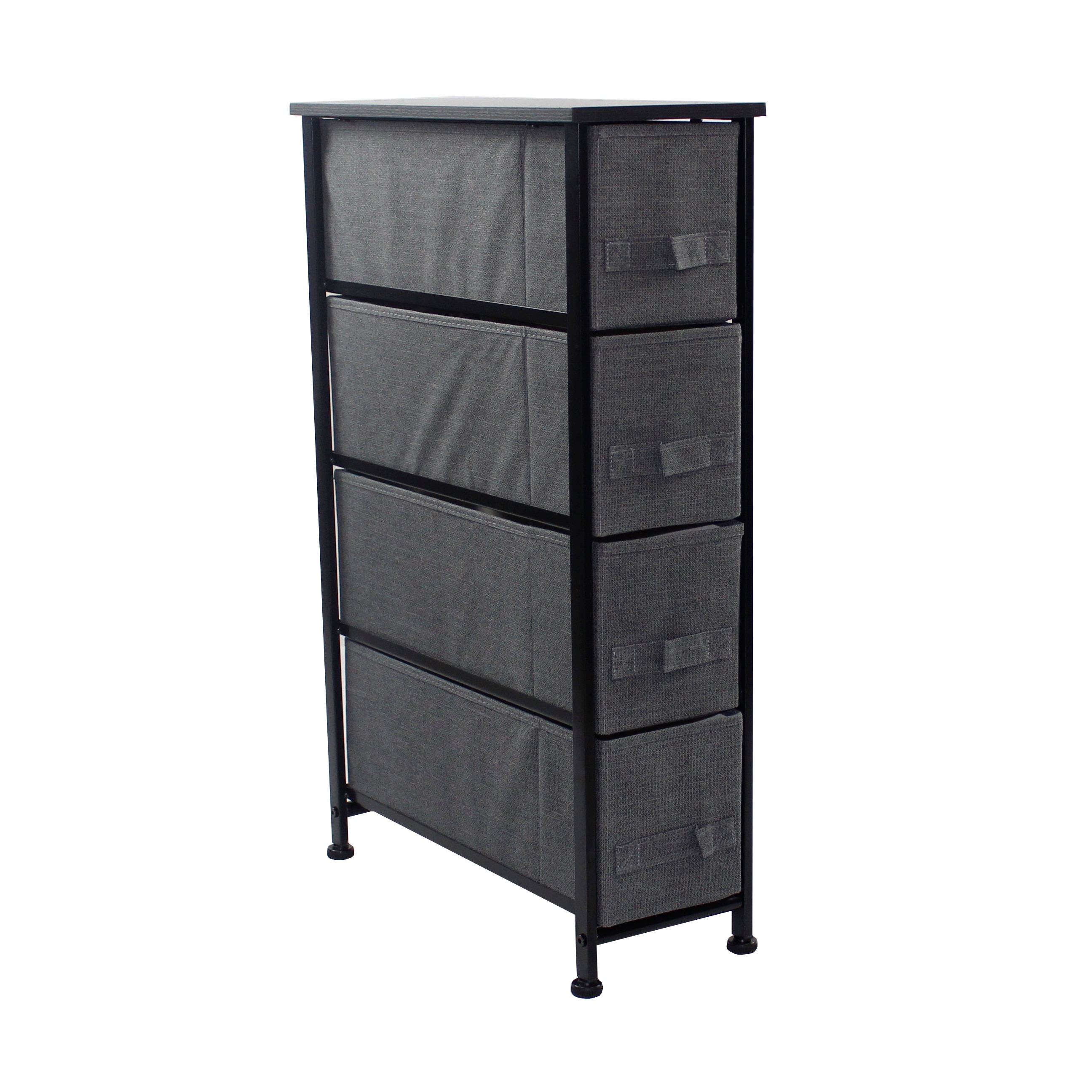 Narrow Dresser Tower with 4 Drawers - Vertical Storage for Bedroom - - 26062244 - Mycitystee