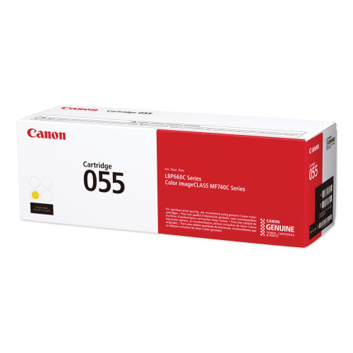 Canon 3013C001 (055) Toner， 2，100 Page-Yield， Yellow - Mycitystee