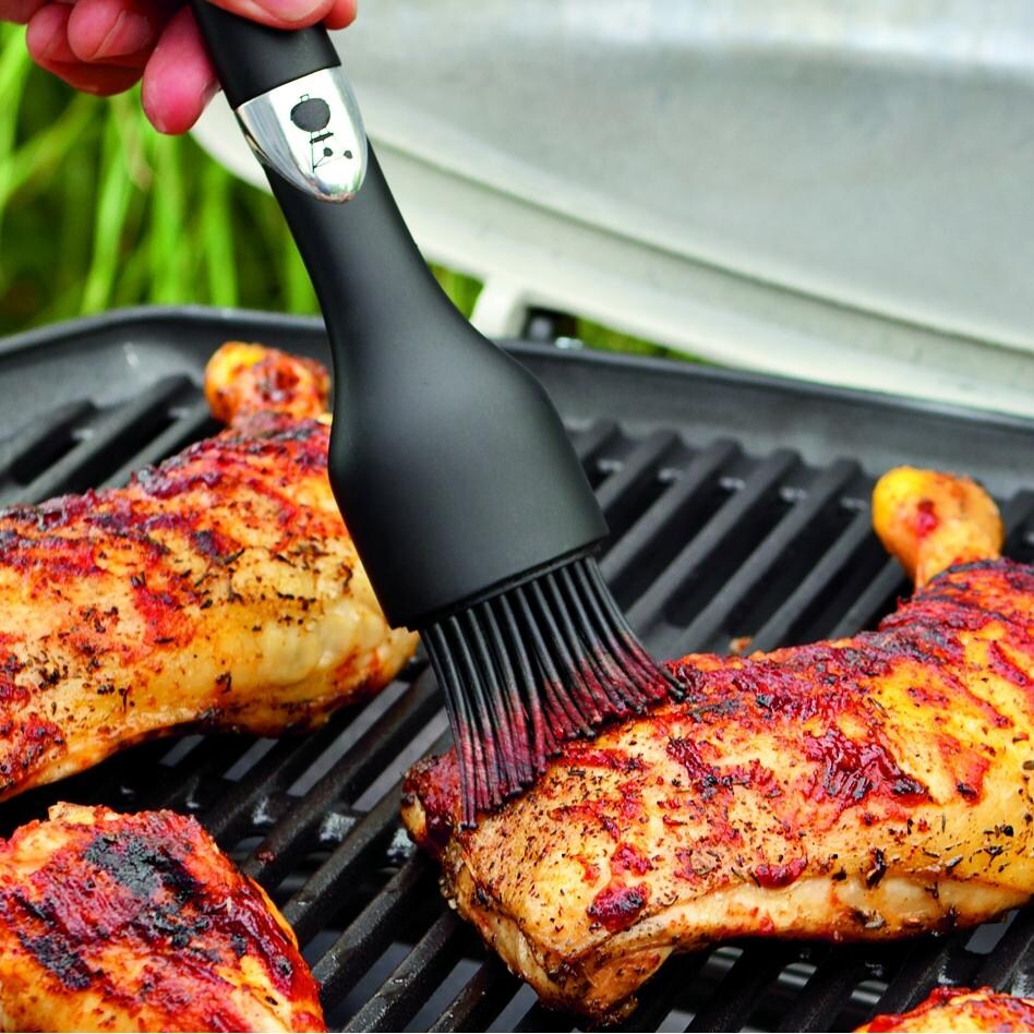 Weber 6661 Premium Silicone Basting Brush With Plastic Handle - Mycitystee