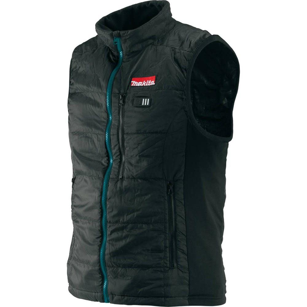 Makita Mens 3X Large Black 18 Volt LXT Lithium-Ion Cordless Heated Vest DCV200Z3XL from Makita - Mycitystee