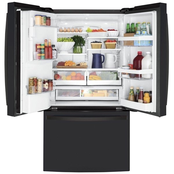 22.1 cu ft French Door Black Slate Refrigerator - Mycitystee