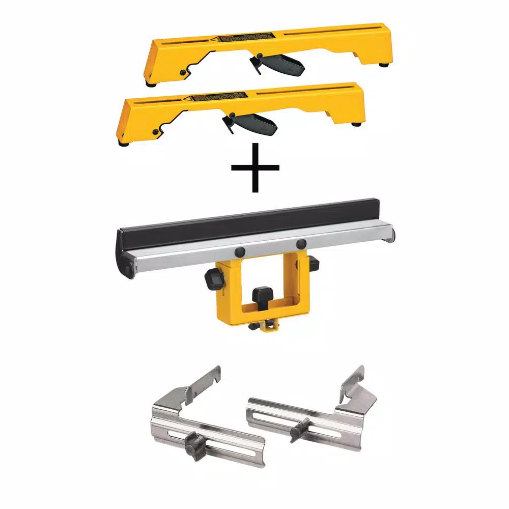 DEWALT Miter Saw Workstation Tool Mounting Brackets with Bonus Wide Miter Saw Stand Material Support and Miter Saw Crown Stops and#8211; XDC Depot - Mycitystee