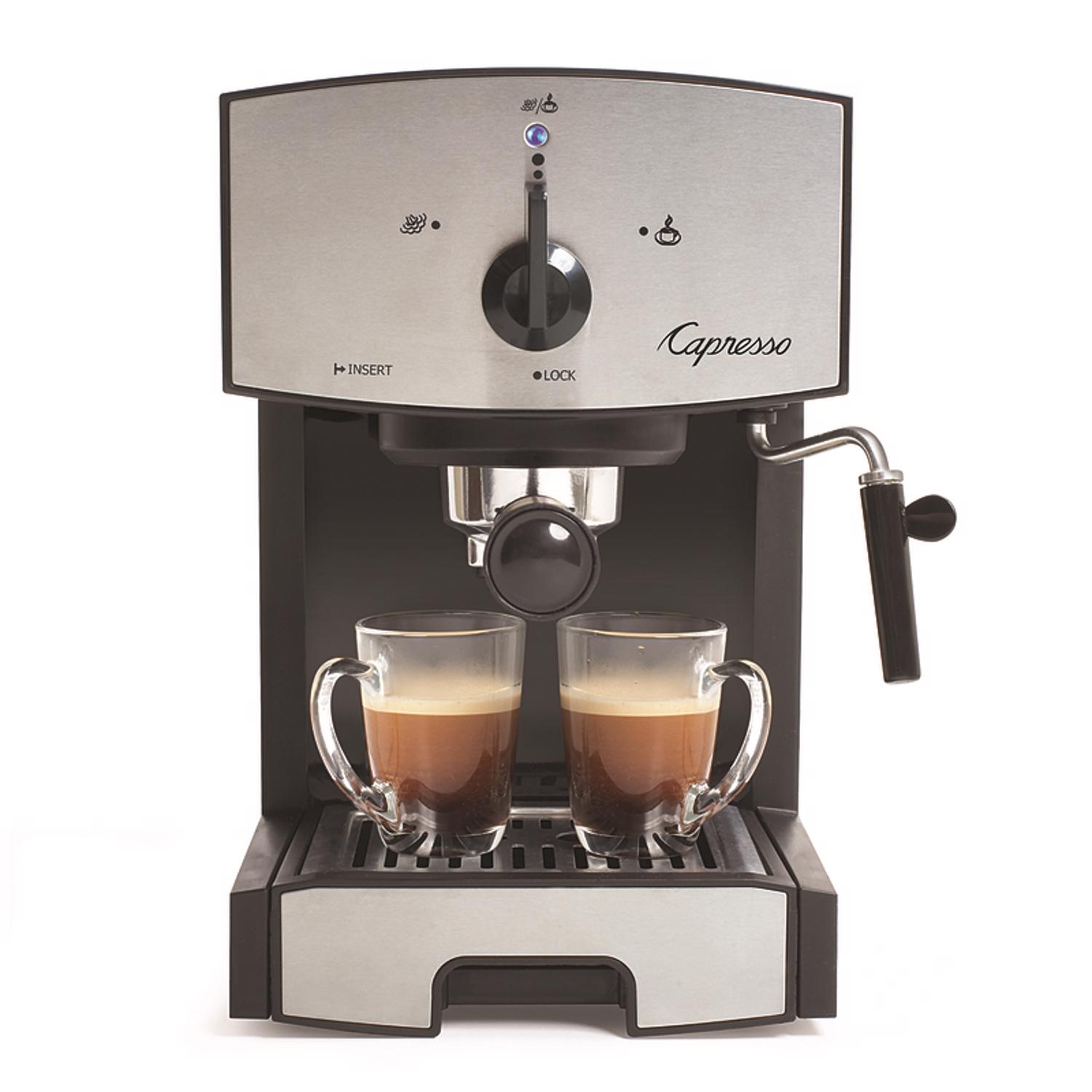 Capresso 42 oz Black/Silver Coffee \u0026 Espresso Maker - Mycitystee