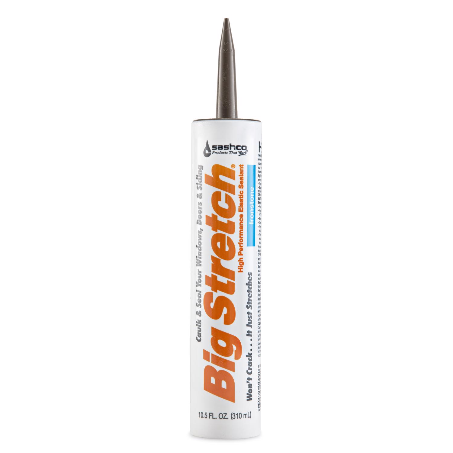 Sashco Big Stretch Ironstone Elastomeric Acrylic Latex Door/Siding/ Window Caulk 10.5 oz - Mycitystee