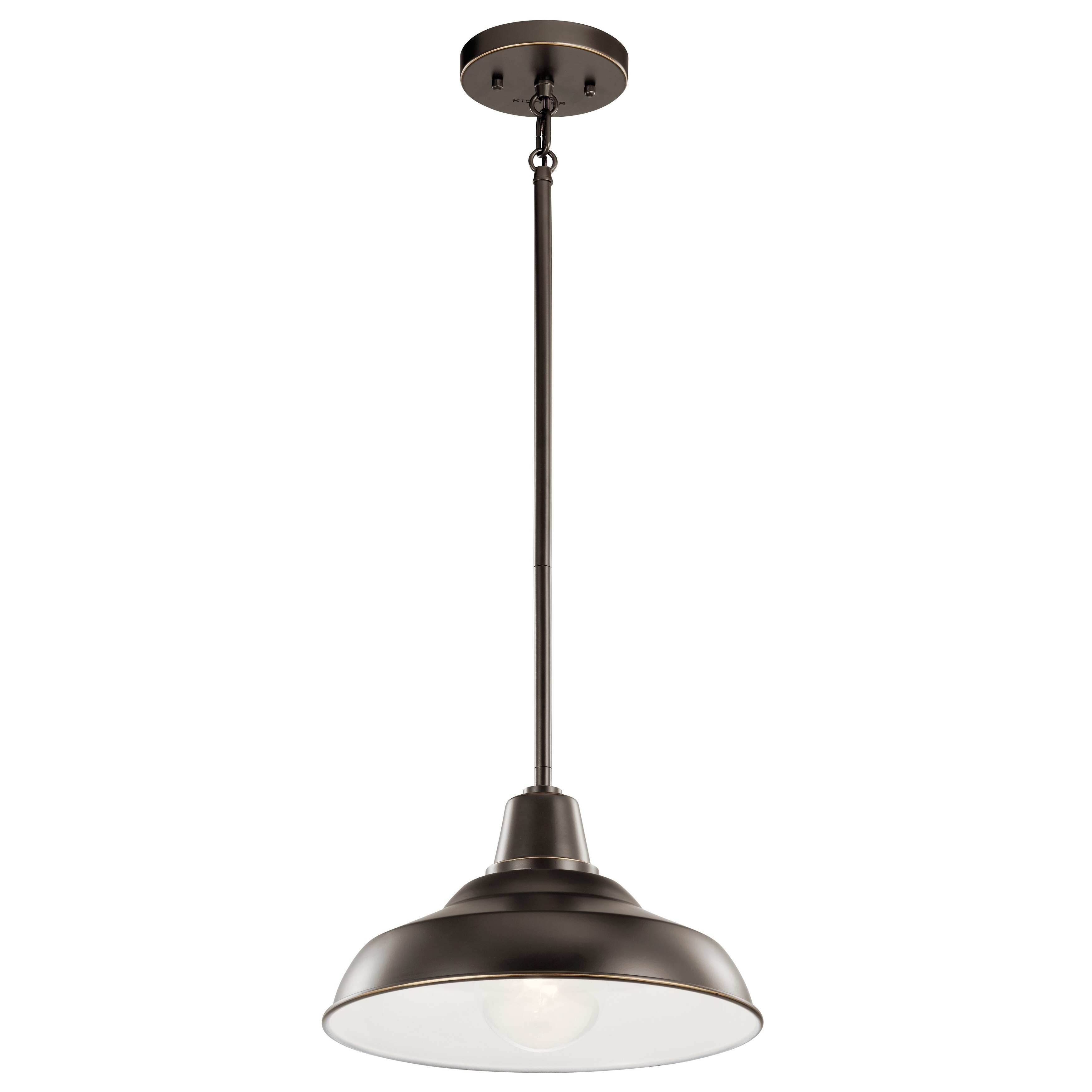 Kichler Lighting Pier 1-Light Outdoor Pendant/Semi Flush Olde Bronze - Mycitystee