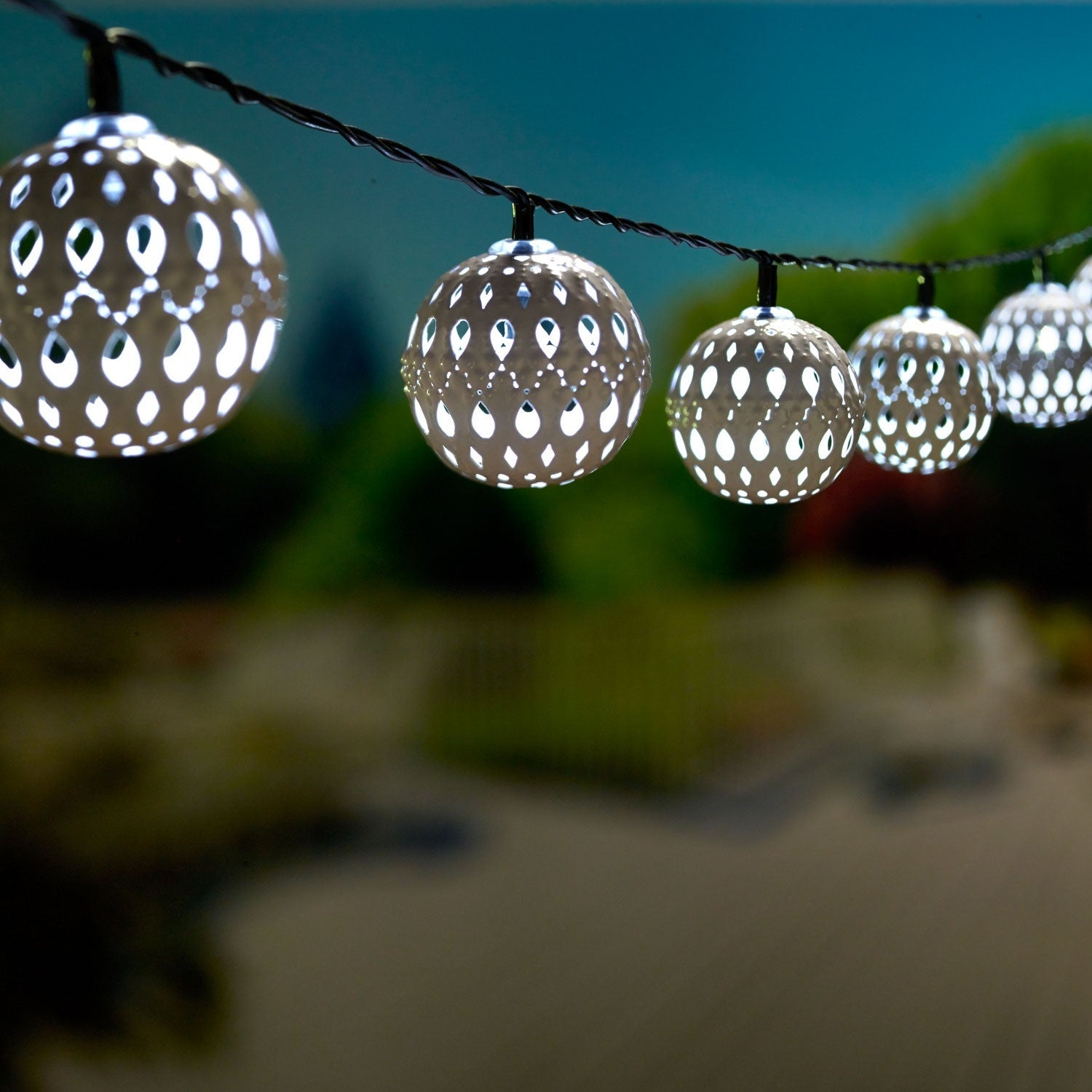 Carnivale Solar String Lights - Professional Series - White - Mycitystee
