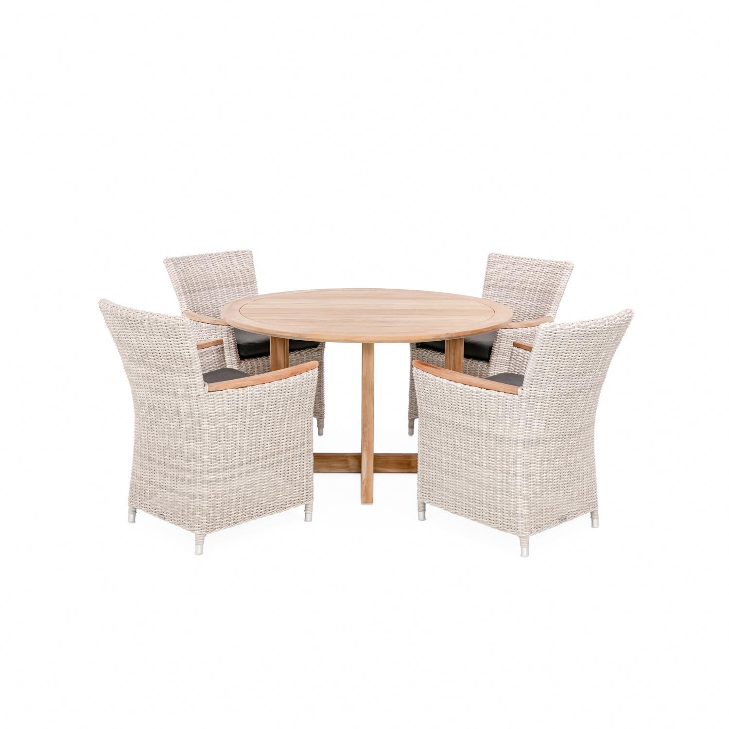 Signature Everglades/Harborview 50-Inch Roun 5-Piece Dining Set - Mycitystee