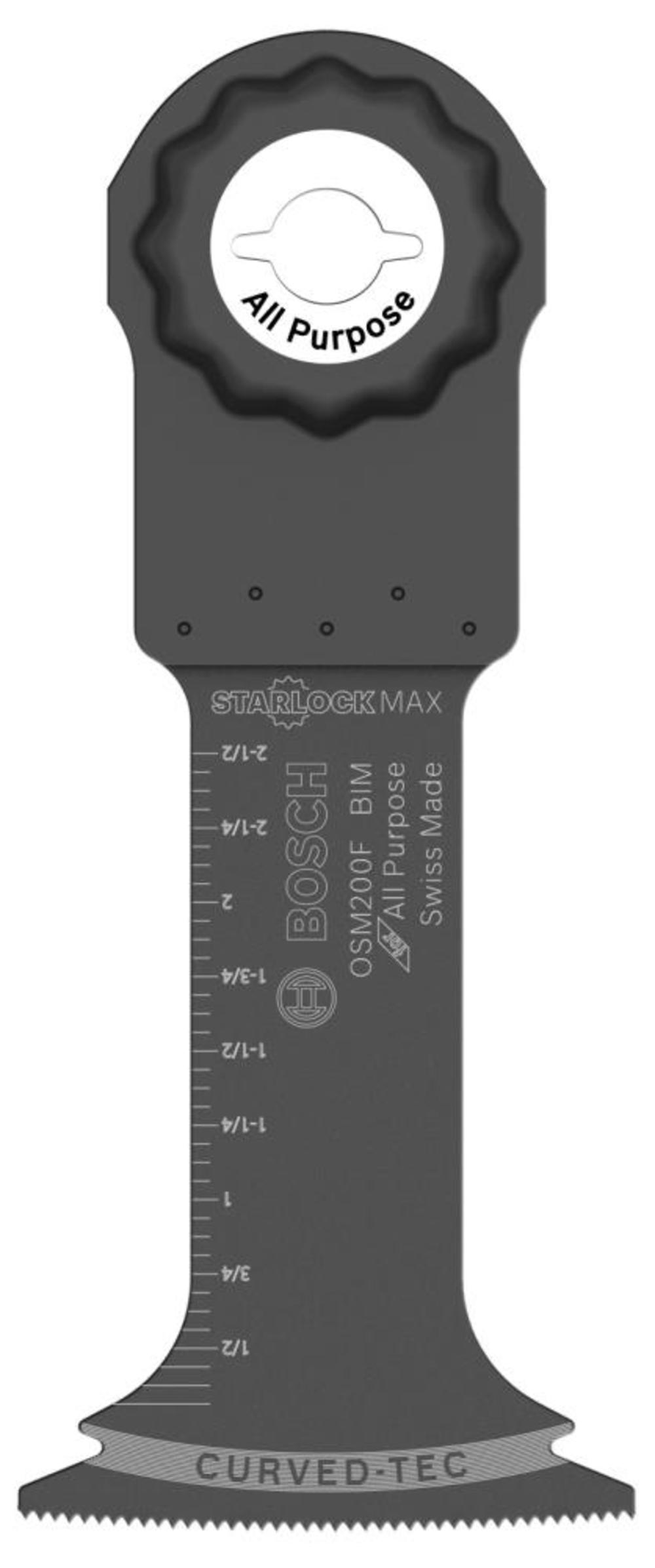 Bosch 2 In. StarlockMax Oscillating Multi Tool Bi-Metal Plunge Cut Blade OSM200F from Bosch - Mycitystee