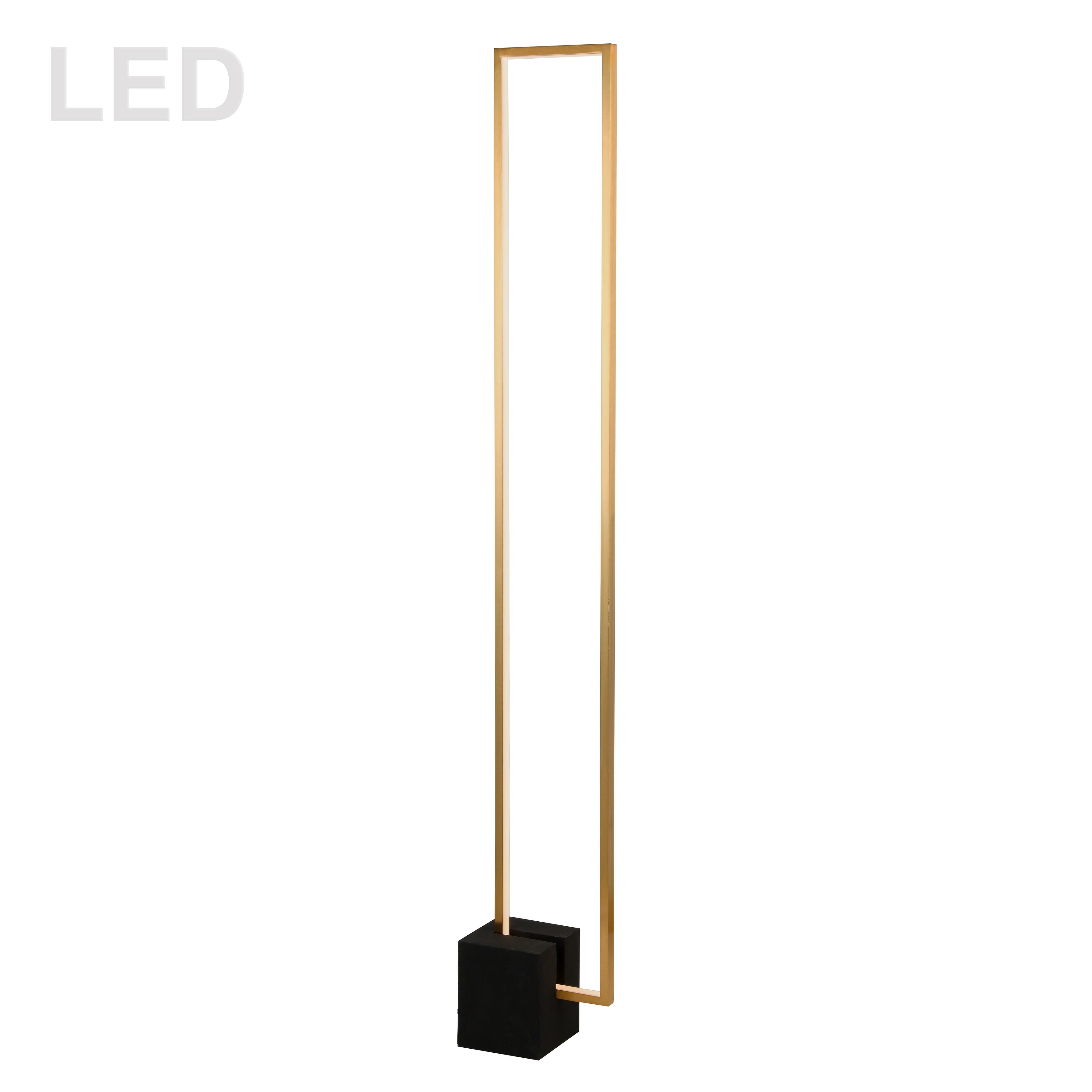 34W Floor Lamp AGB w/ MB Concrete Base - Mycitystee