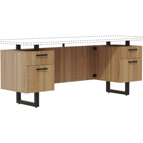 Safco Mirella Free Standing Credenza Pedestal Base (MRCRBF20SDD) - Mycitystee