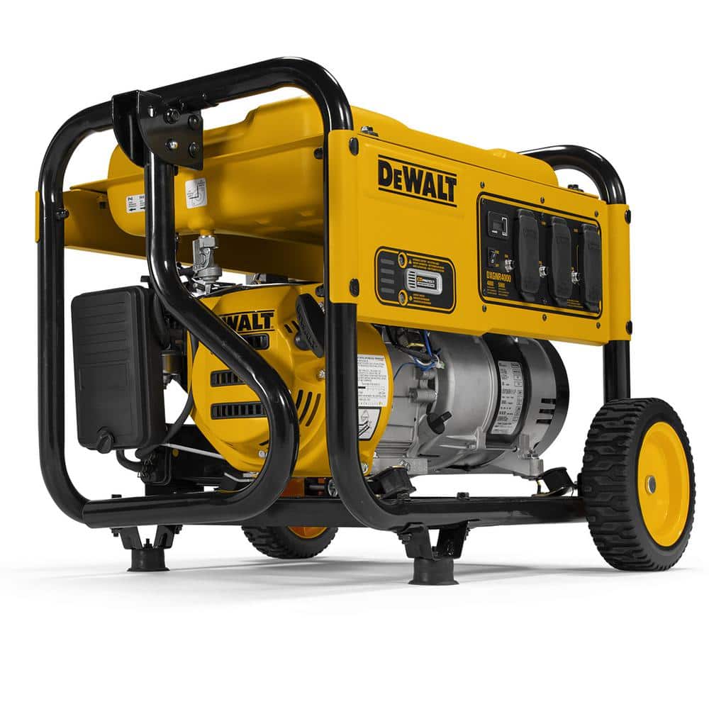 DEWALT 4000-Watt Manual Start Gas-Powered Portable Generator with Premium Engine, Covered Outlets and CO Protect DXGNR4000 - Mycitystee
