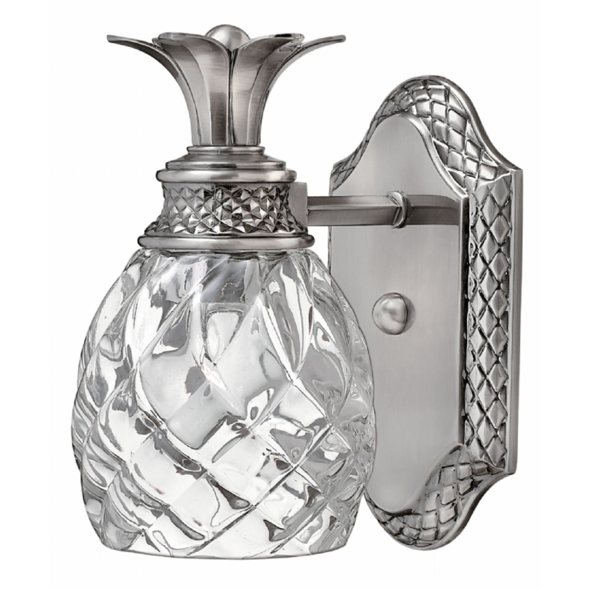 Hinkley Plantation 1-Light Sconce in Polished Antique Nickel - Mycitystee