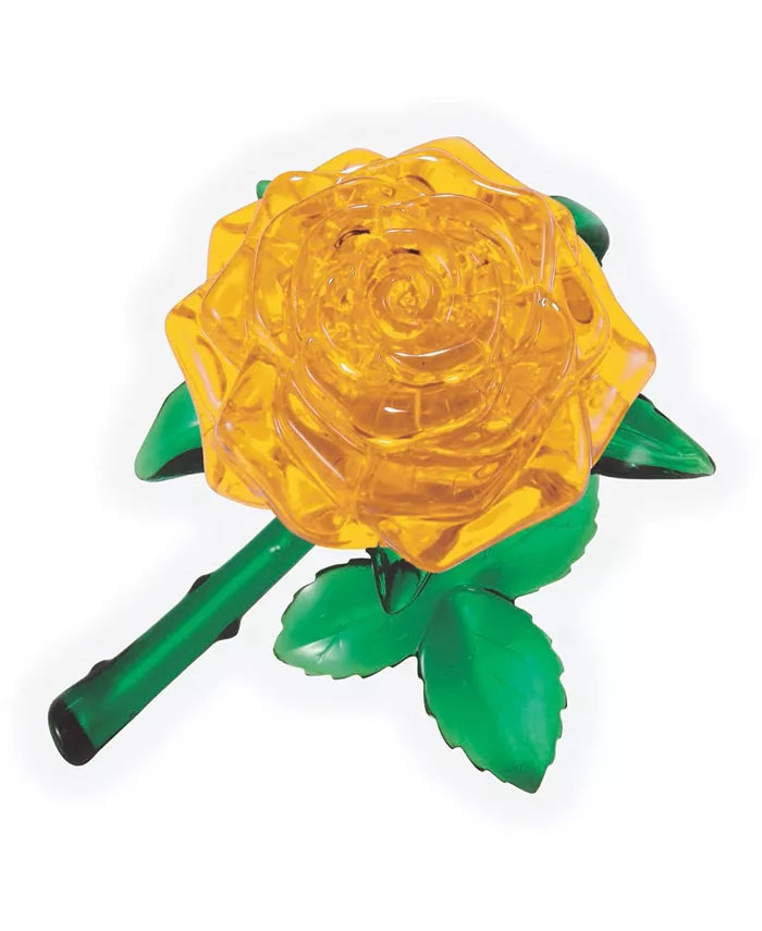 Areyougame 3D Crystal Puzzle - Rose Yellow - 44 Piece - Mycitystee