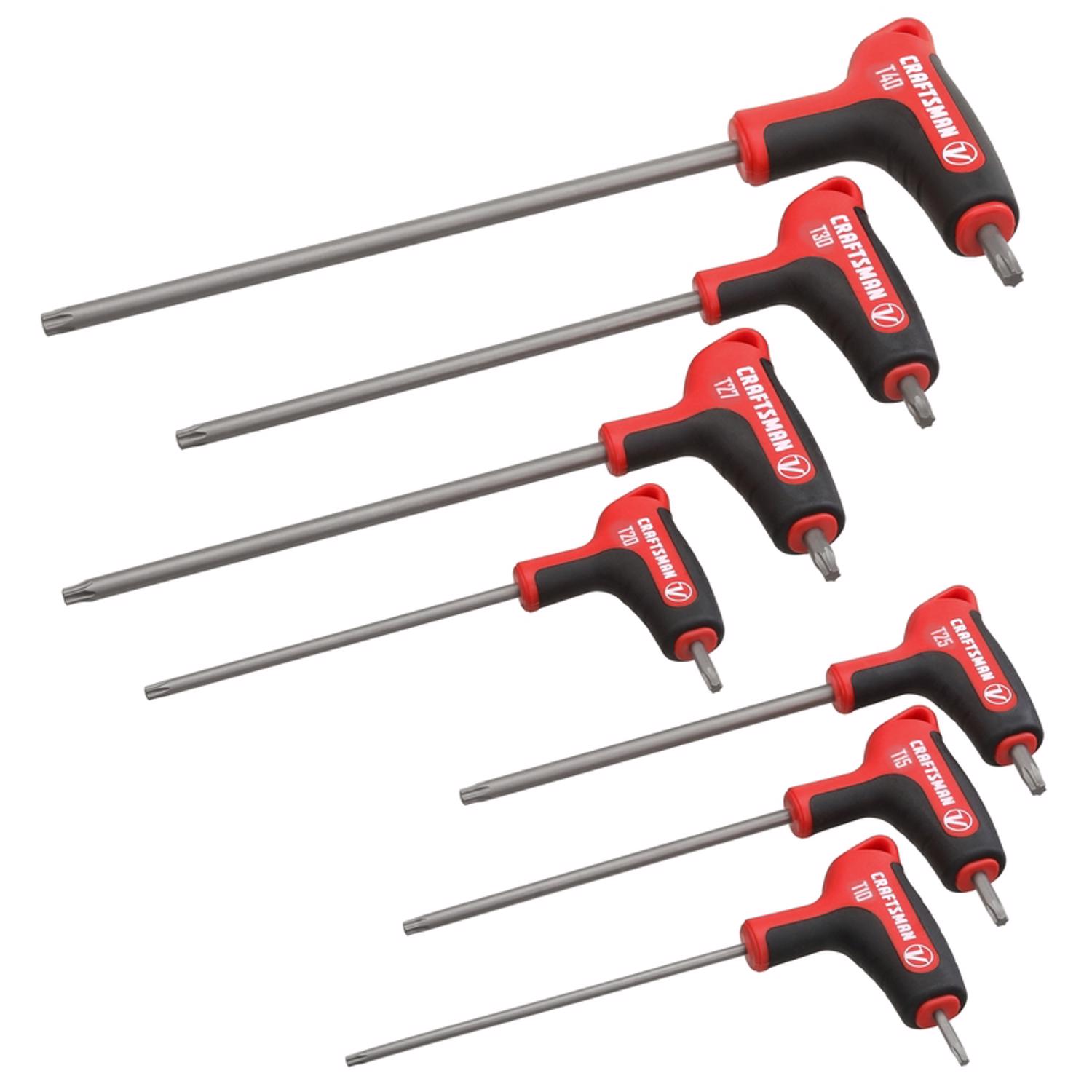 Craftsman V-Series X-Tract Technology Torx T-Handle Screwdriver Set 7 pc - Mycitystee