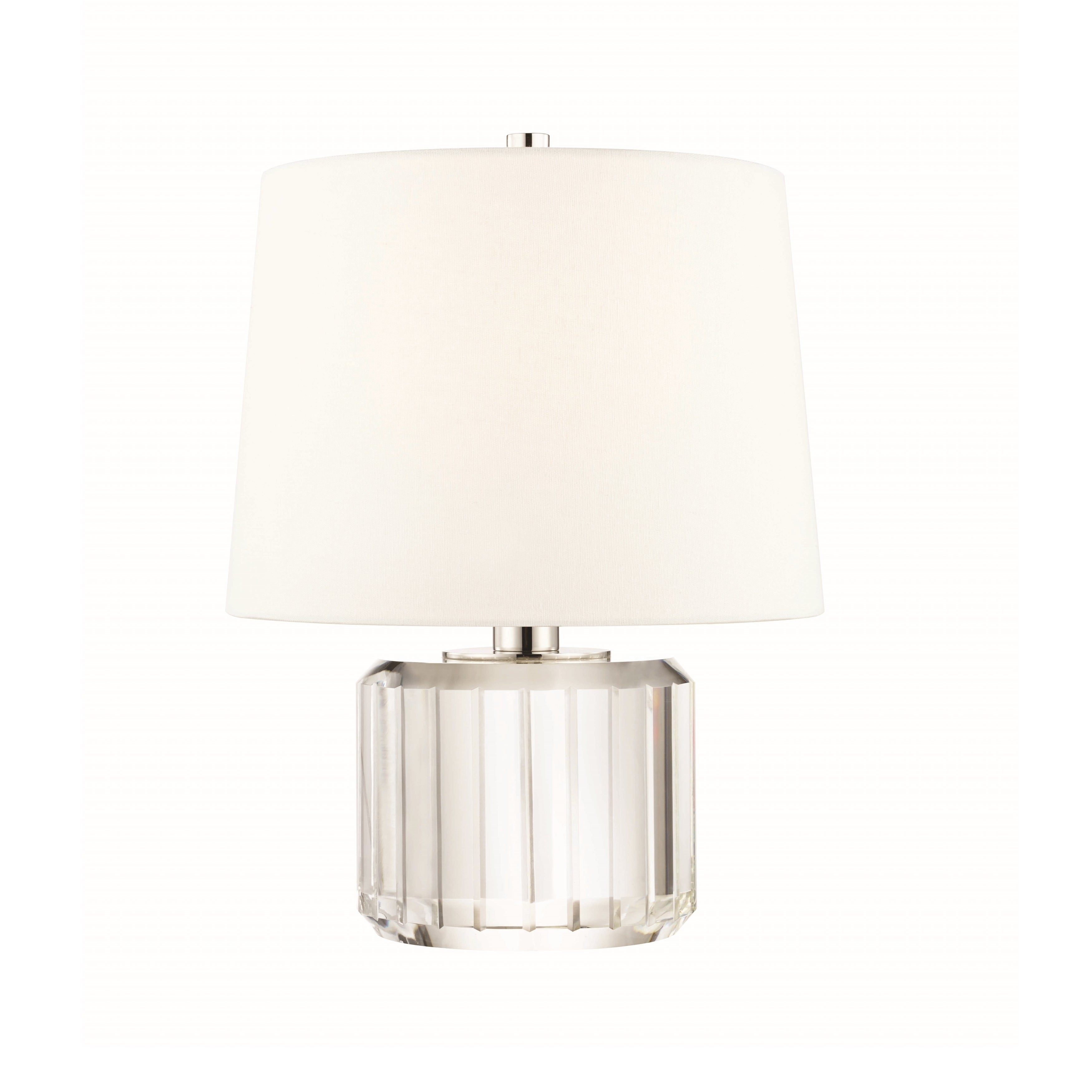 Hudson Valley Hague 1-light Clear Table Lamp with Polished Nickel Accent - Mycitystee