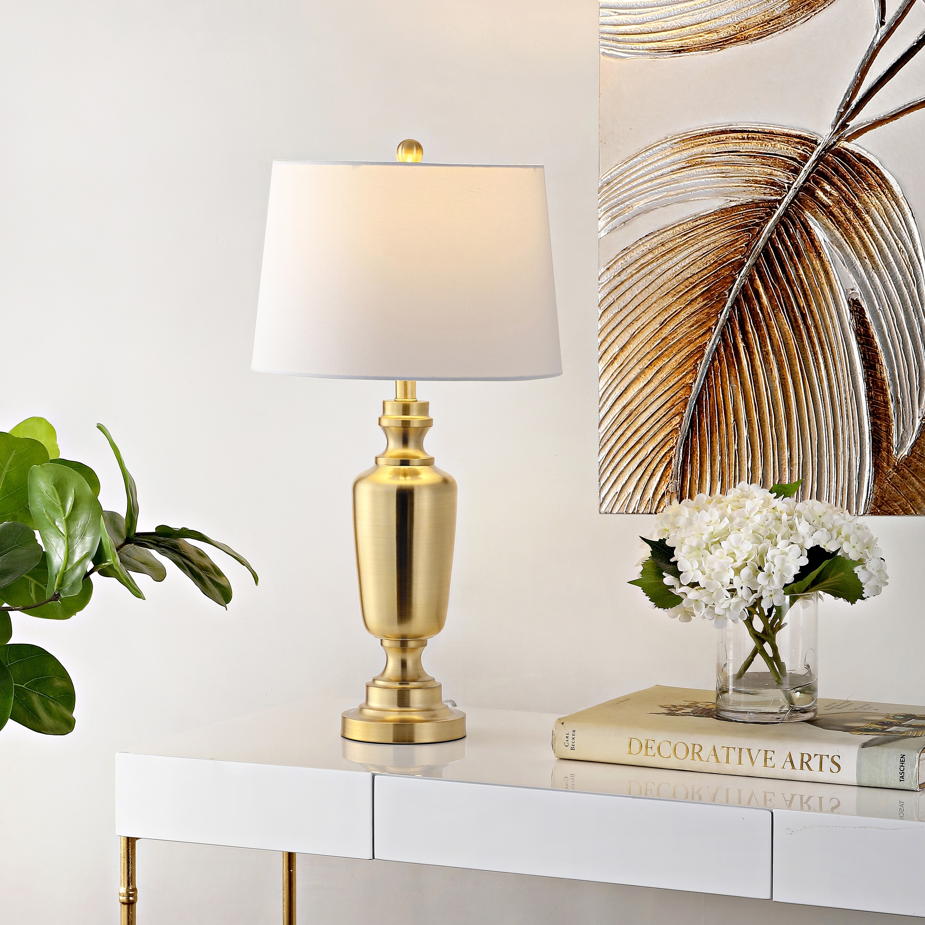 SAFAVIEH Lighting 28-inch Ezra Iron Table Lamp - 15