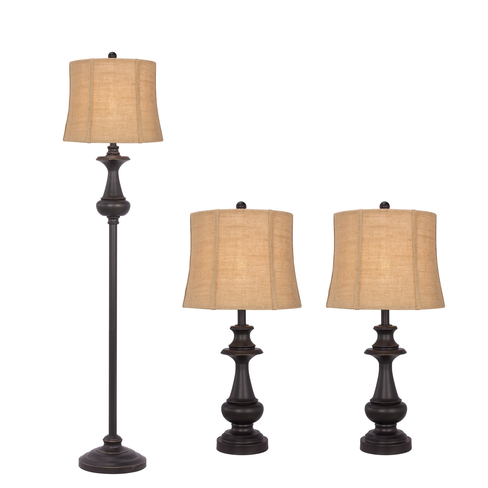3PC Metal Lamp Set in Madison Bronze - Mycitystee