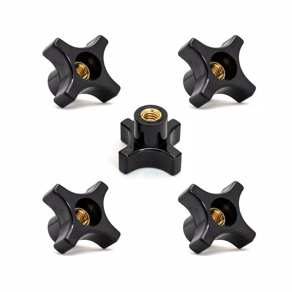 POWERTEC 5/16 in.-18， 4-Point Thru Knob (5-Pack) and#8211; XDC Depot - Mycitystee