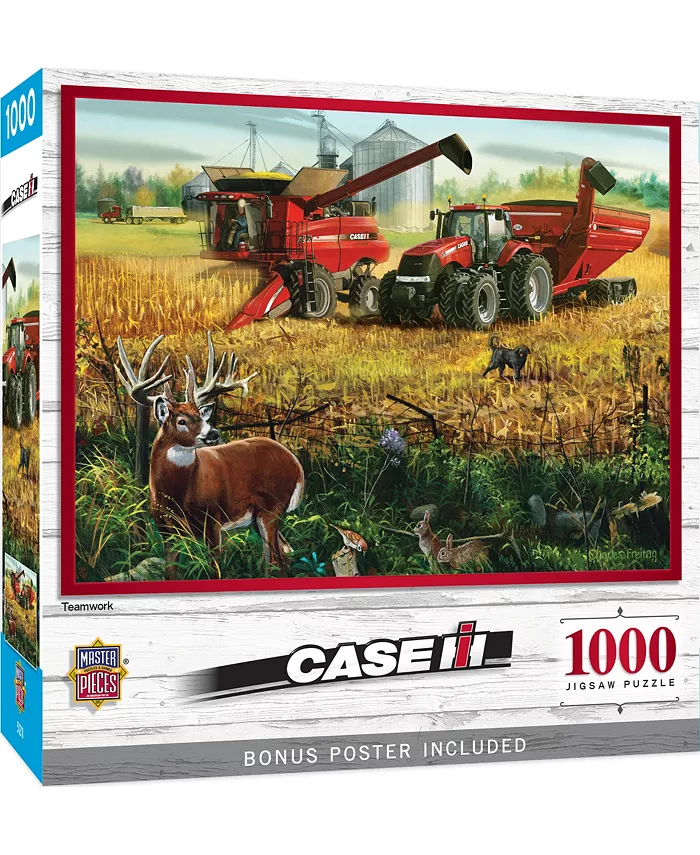 MasterPieces Puzzles Teamwork - Farmall 1000 Piece - Adult Jigsaw Puzzle - Mycitystee