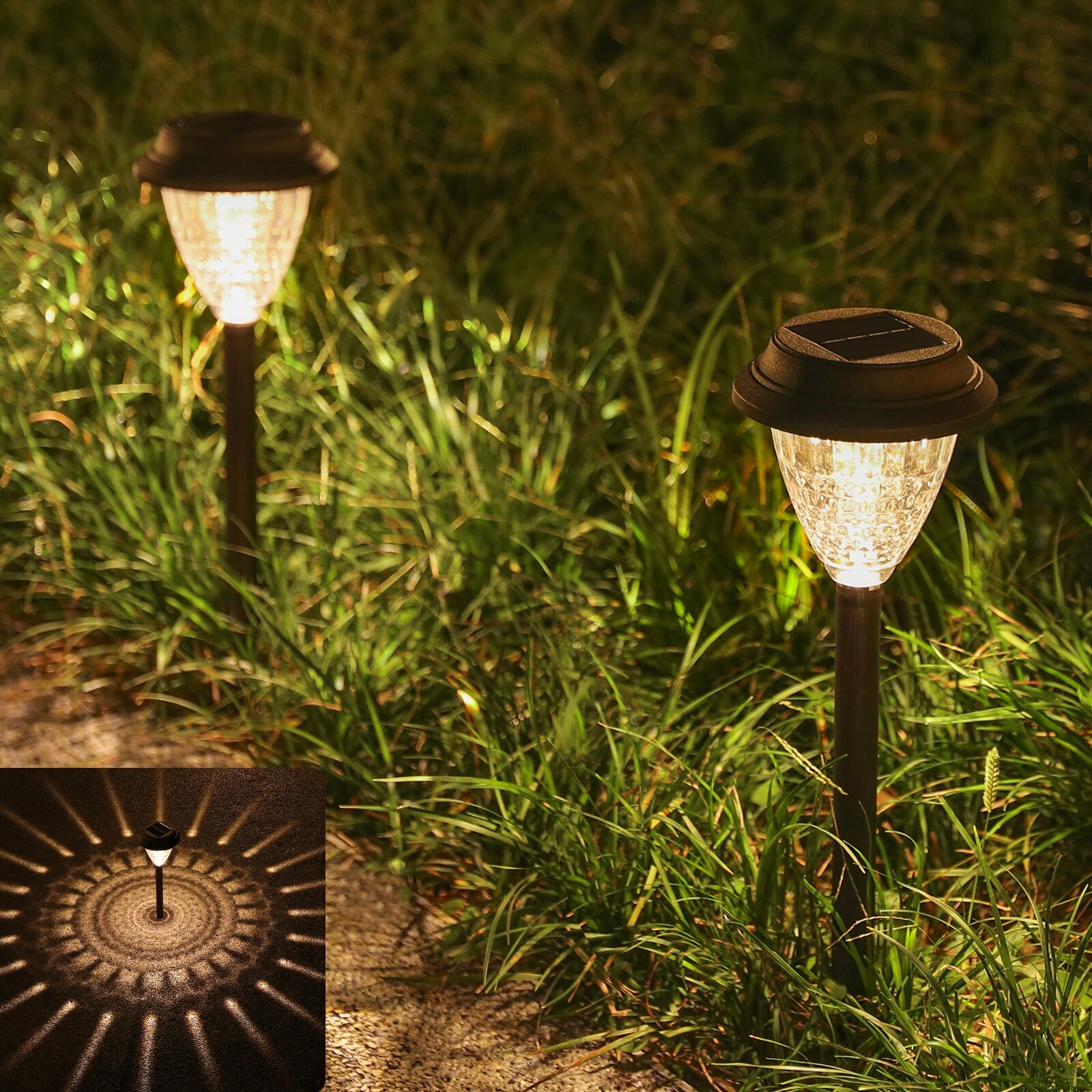 Solar Powered Waterproof LED Pathway Garden Light Pack(8 Pack) - 8 Pack - Mycitystee