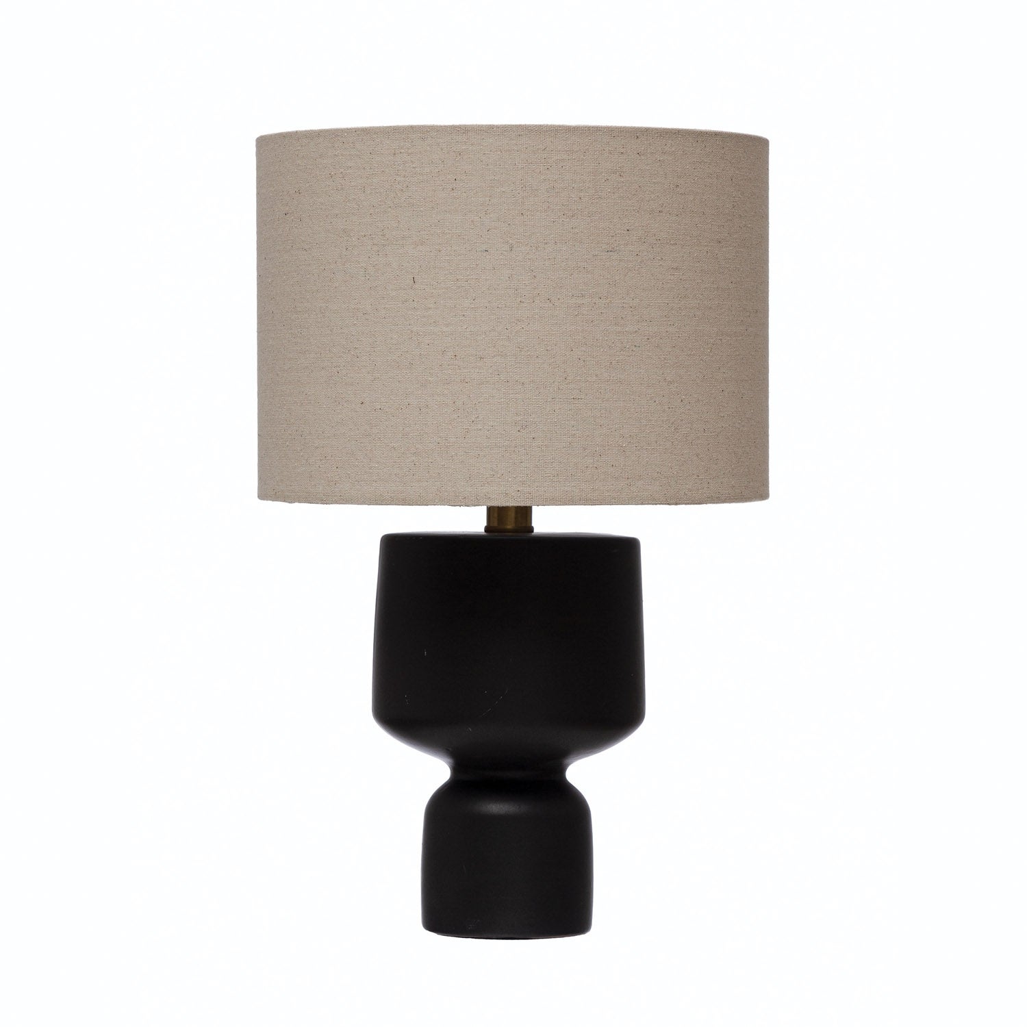 Stoneware Table Lamp with Fabric Shade - Mycitystee