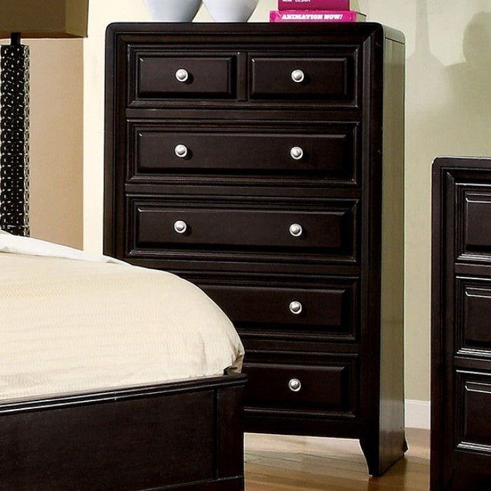 6 Drawers Transitional Style Wooden Chest， Espresso Brown - - 21517540 - Mycitystee