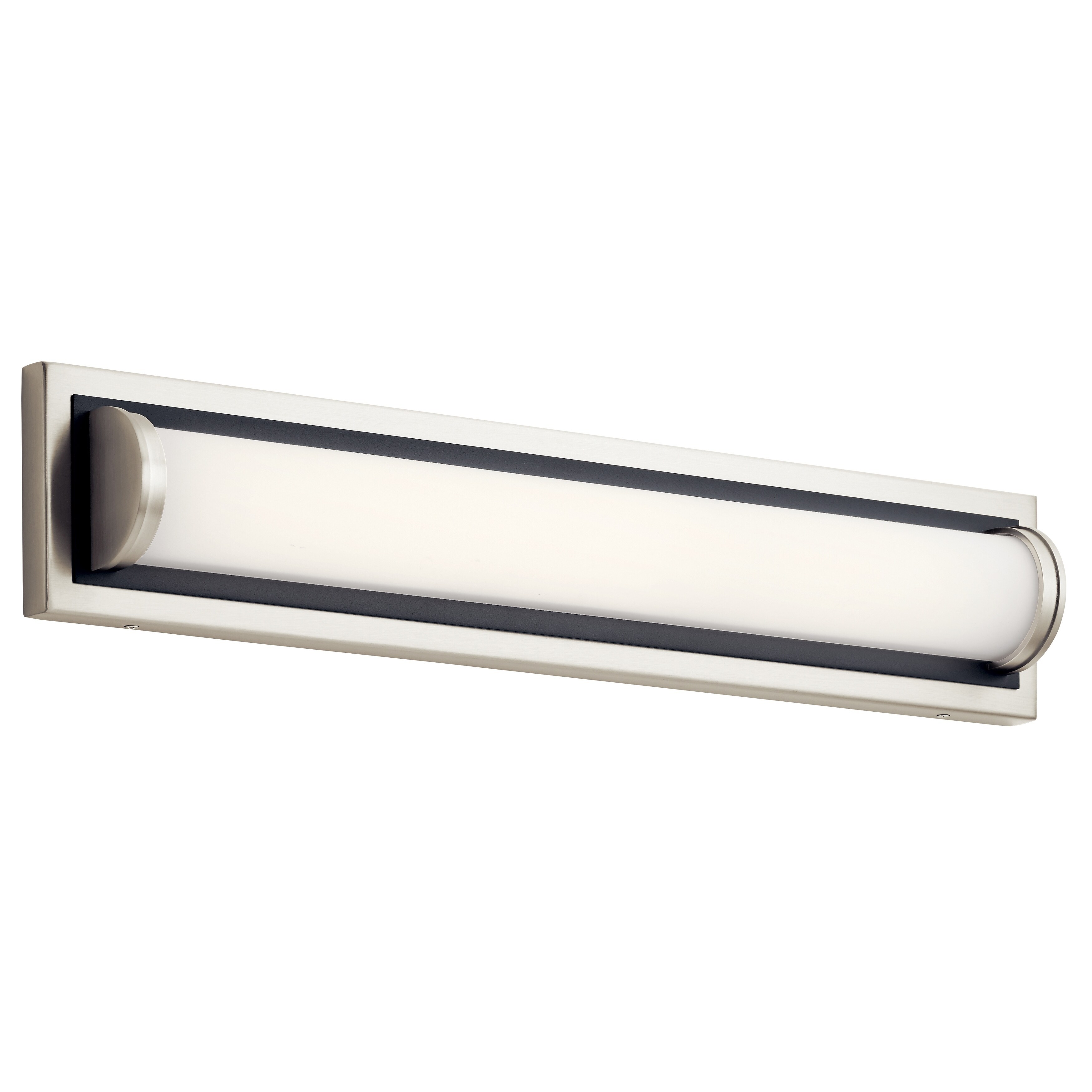 elan Sandro Nickel w/Black Accent Vanity - Silver - Mycitystee
