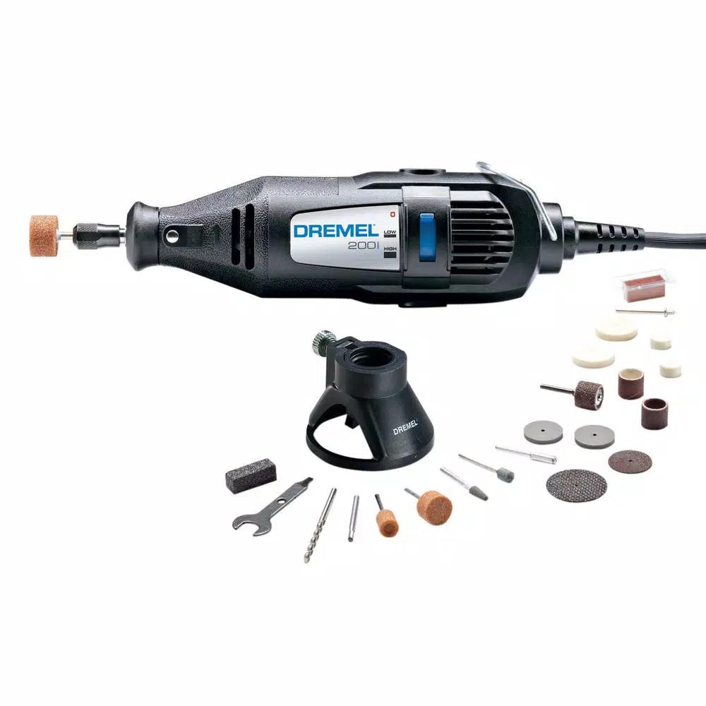 Dremel 200 Series 1.14 Amp Dual Speed Corded Rotary Tool Kit with 21 Accessories and 1 Attachment and#8211; XDC Depot - Mycitystee