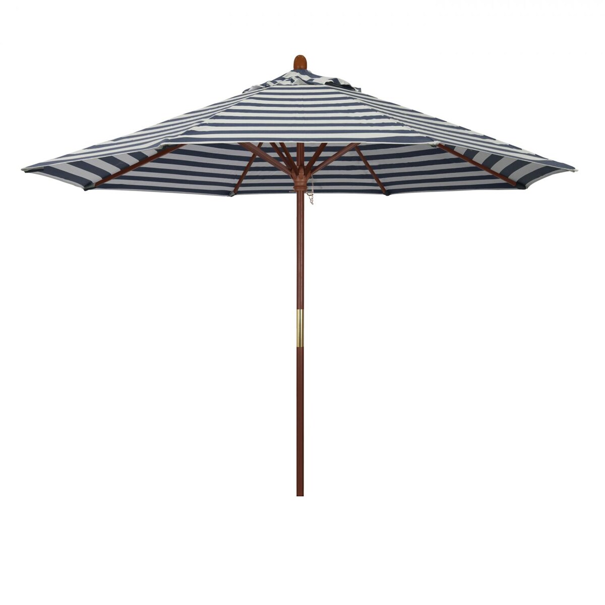 California Umbrella Grove Series 9 Ft Octagonal Hardwood Patio Umbrella W/ Push Lift - Mycitystee