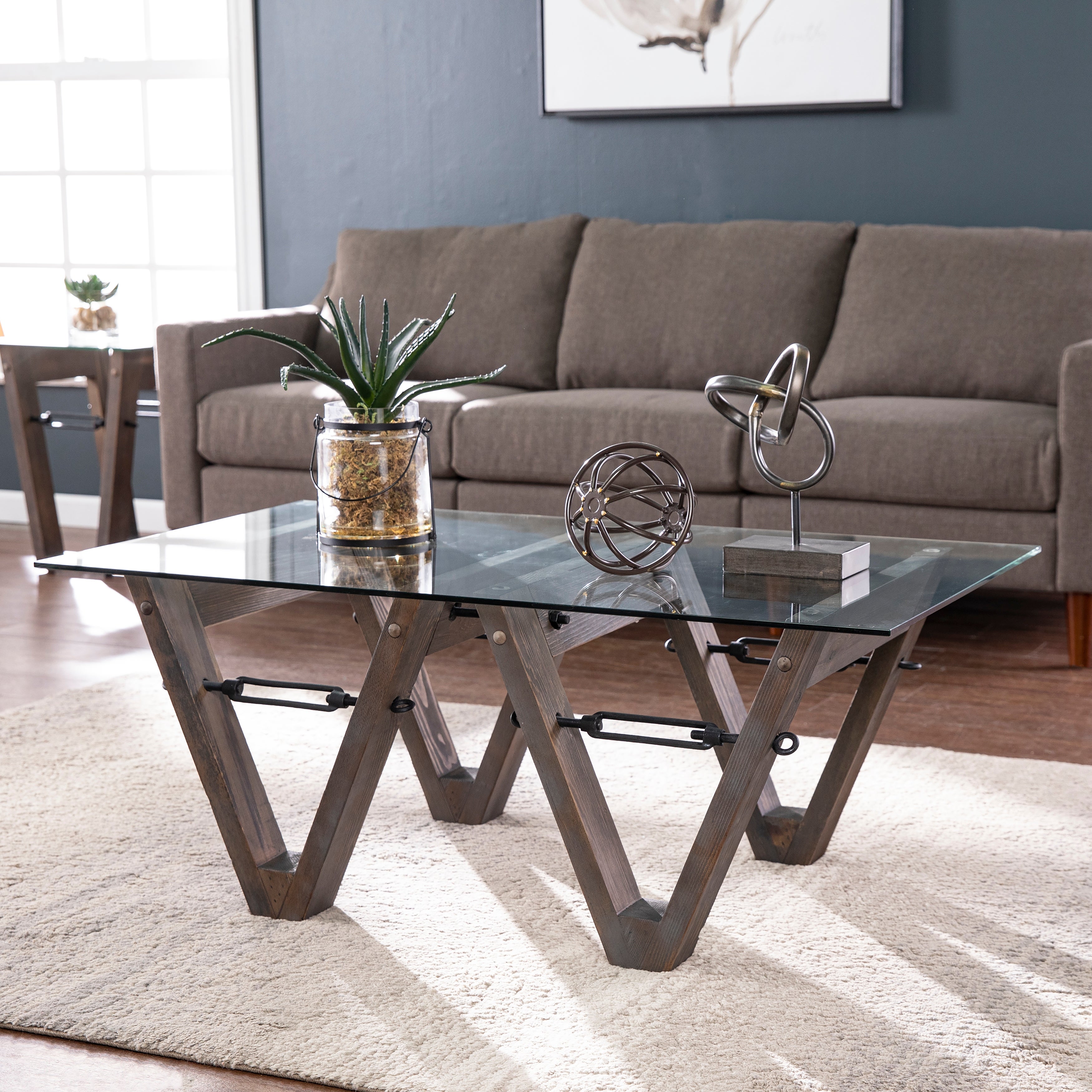 SEI Furniture Garanger Reclaimed Wood Coffee Table - Mycitystee