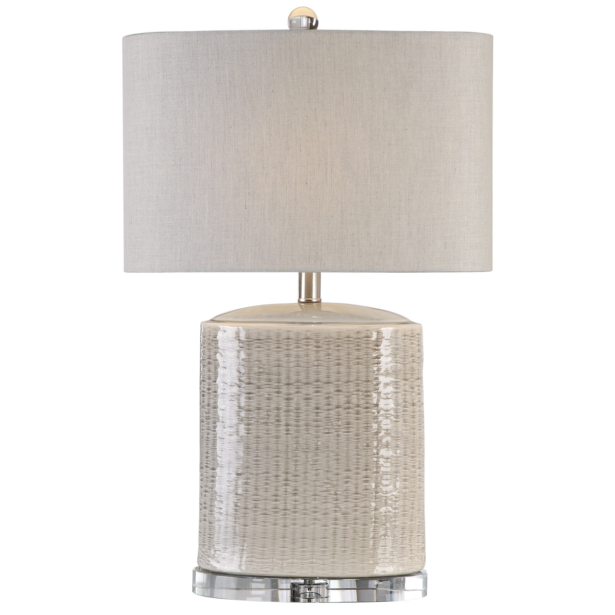 Uttermost Modica Taupe Ceramic Lamp - Mycitystee