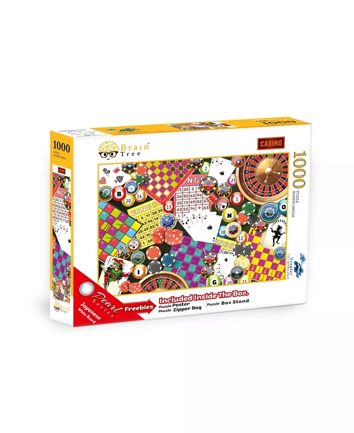 Brain Tree Games Casino 1000 Piece Jigsaw Puzzle - Mycitystee