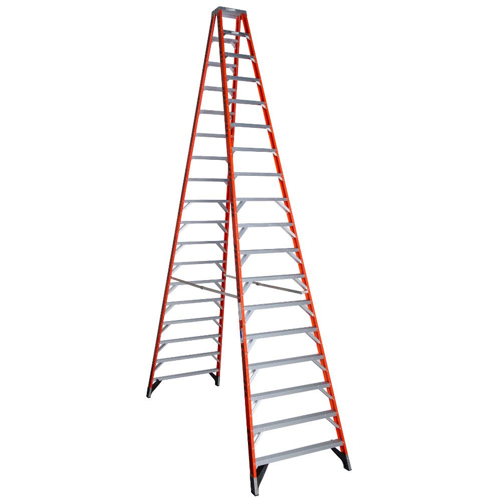 18 Ft. Type IA Fiberglass Twin Ladder - Mycitystee