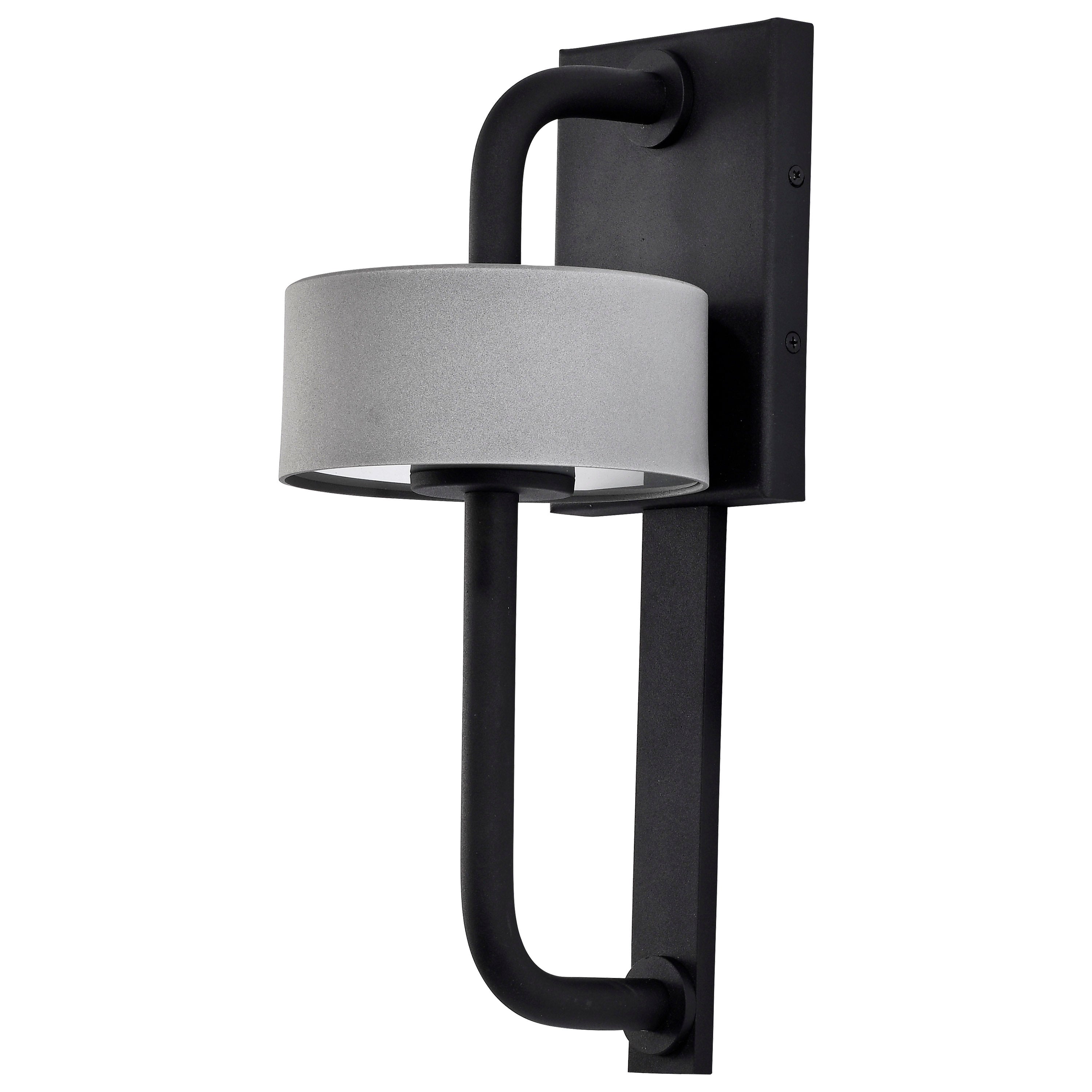Overtop 10W LED Medium Wall Lantern Matte Black and Silver Shopping - The Best Deals on Outdoor Wall Lanterns | 39389320 - Mycitystee