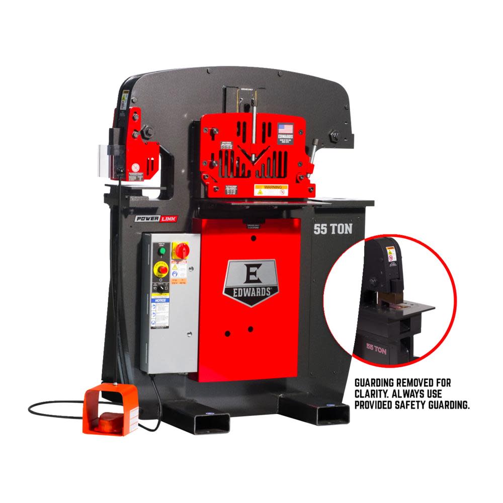 55 Ton Ironworker 3 Phase, 208 Volt, PowerLink, Coper Notcher - Mycitystee