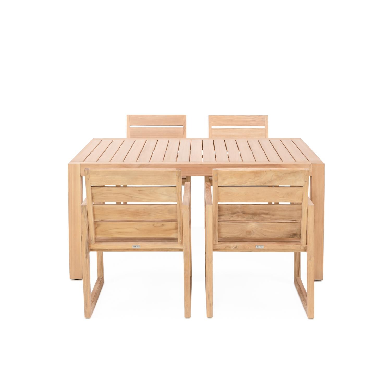 Signature Harborview 5 Piece Teak Dining Set w/ Rectangular Table - Mycitystee