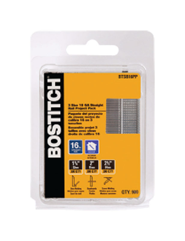 Bostitch 16 Ga. Straight Strip Brite Finish Nails 900 pk - Mycitystee